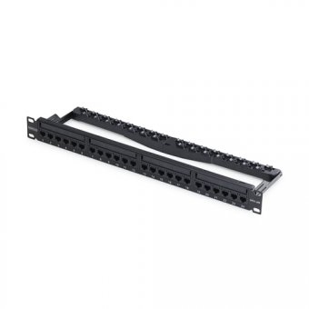 StarTech.com - Tableau de connexions - montable sur mur, montable sur rack - CAT 5e/6 - UTP - noir - 1U - 19" - 24 ports 