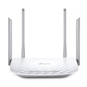 TP-LINK AC1200 Dual-Band Wi-Fi Router,  867Mbps at 5GHz + 300Mbps at 2.4GHz, 5 10/100M Ports, 4  antennas, IPTV,  Access Point Mode, Facebook Wi-Fi, IPv6 Ready, Tether App 