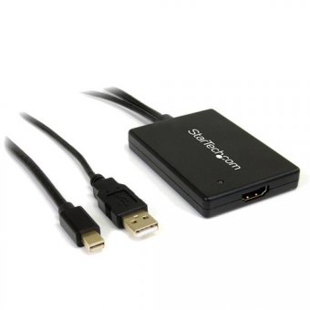 StarTech.com Adaptateur Mini DisplayPort vers HDMI avec audio USB - Convertisseur vidéo - DisplayPort - HDMI - noir 