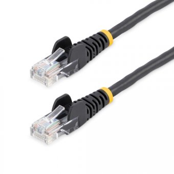 7m Black Snagless Cat5e Patch Cable 