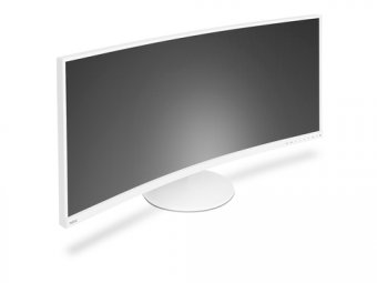 NEC MultiSync EX341R - Écran LED - incurvé - 34" - 3440 x 1440 @ 60 Hz - VA - 290 cd/m² - 3000:1 - 5 ms - 2xHDMI, DisplayPort - haut-parleurs - blanc 