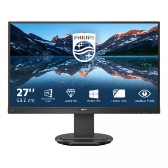 Philips B Line 276B9 - Écran LED - 27" - 2560 x 1440 QHD @ 75 Hz - IPS - 350 cd/m² - 1000:1 - 4 ms - HDMI, DisplayPort, USB-C - haut-parleurs - texture noire 