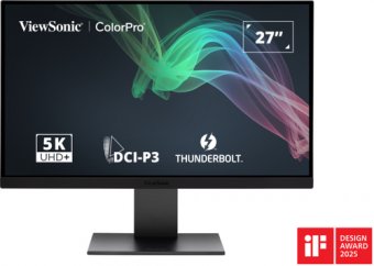 ViewSonic ColorPro VP2788-5K - Écran LED - 27" - 5120 x 2880 5K @ 75 Hz - IPS - 500 cd/m² - 2000:1 - 14 ms - 2xHDMI, DisplayPort, USB-C - haut-parleurs 