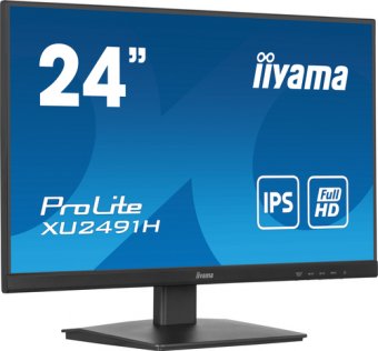 iiyama ProLite XU2491H-B1 - Écran LED - 24" (23.8" visualisable) - 1920 x 1080 Full HD (1080p) @ 100 Hz - IPS - 300 cd/m² - 1300:1 - 0.5 ms - HDMI, DisplayPort - noir, mat 