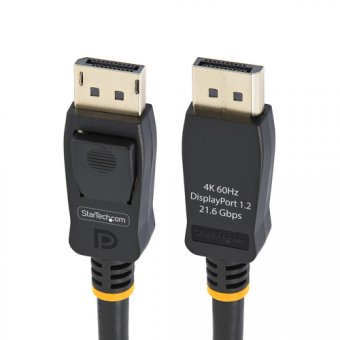 StarTech.com 2m VESA Certified DisplayPort 1.2 Cable - 10 Pack - 4K 60Hz - Câble DisplayPort - DisplayPort (M) verrouillé pour DisplayPort (M) verrouillé - DisplayPort 1.2 - 2 m - stéréo 3D, prise en charge UHD 4K60Hz - noir (pack de 10) 