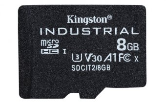 Kingston Industrial - Carte mémoire flash - 8 Go - A1 / Video Class V30 / UHS-I U3 / Class10 - microSDHC UHS-I 