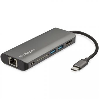 StarTech.com Adaptateur multiport USB-C avec HDMI 4K - Mac et Windows - Lecteur de carte SD - 2x USB-A 1x USB-C - PD 3.0 - VERSION AMÉLIORÉE DE DKT30CSDHPD (DKT30CSDHPD3) - Station d'accueil - USB-C - 1GbE - pour P/N: ARMPIVOTE2, FPPNEUSTND, MONSTADQI 