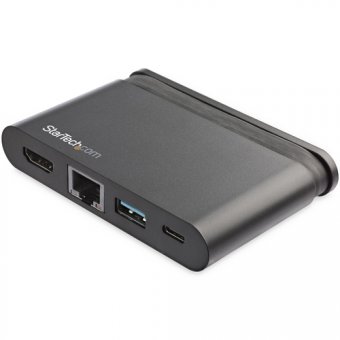 StarTech.com Adaptateur multiport AV numérique USB-C avec Power Delivery jusqu'à 100 W (DKT30CHCPD) - Station d'accueil - USB-C - 1GbE 