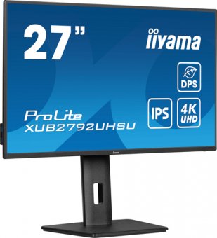 iiyama ProLite XUB2792UHSU-B6 - Écran LED - 27" - 3840 x 2160 4K @ 60 Hz - IPS - 350 cd/m² - 1300:1 - 4 ms - HDMI, DisplayPort, USB-C - haut-parleurs - noir mat 