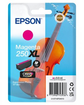 Epson 250XL - 8.9 ml - XL - magenta - original - blister - cartouche d'encre - pour P/N: C11CL95402 