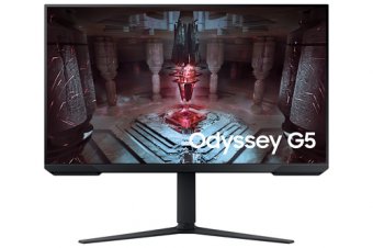 Samsung Odyssey G5 S32CG510EU - G51C Series - écran LED - jeux - 32" - 2560 x 1440 QHD @ 165 Hz - VA - 300 cd/m² - 3000:1 - HDR10 - 1 ms - 2xHDMI, DisplayPort - noir 