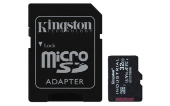 Kingston Industrial - Carte mémoire flash (adaptateur microSDHC - SD inclus(e)) - 32 Go - A1 / Video Class V30 / UHS-I U3 / Class10 - microSDHC UHS-I 