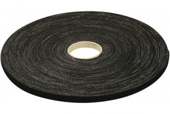 Rouleau de lien auto-agrippant largeur 10 mm - noir - 20 m 