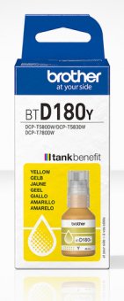 Brother BTD180Y - Jaune - original - recharge d'encre - pour Brother DCP-T580DW 