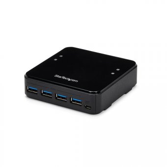 StarTech.com Switch de partage de périphériques USB 3.0 avec 4 entrées / 4 sorties - Alimentation par USB - Concentrateur (hub) - 8 x SuperSpeed USB 3.0 - de bureau 