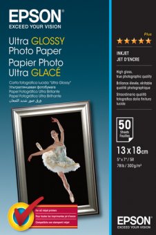 Paper/Ultra Glossy 130x180mm 300gm2 50sh 
