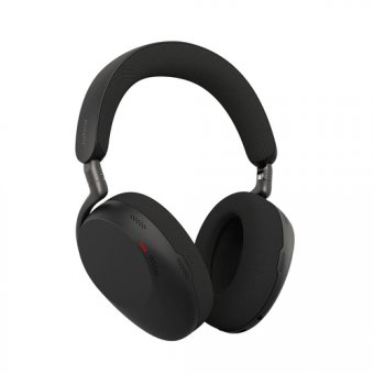 Jabra Evolve3 85 UC - Micro-casque - circum-aural - Bluetooth - sans fil, filaire - Suppresseur de bruit actif - jack 3,5mm, USB-A via adaptateur Bluetooth - isolation acoustique - noir - avec socle de recharge sans fil - certifié UC 