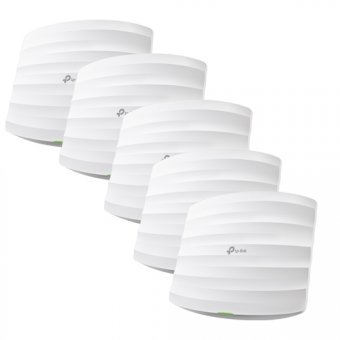 TP-Link Omada EAP245 V3 - Borne d'accès sans fil - 2 ports - Wi-Fi 5 - 2.4 GHz, 5 GHz - géré par le Cloud - montable au plafond/mur (pack de 5) 