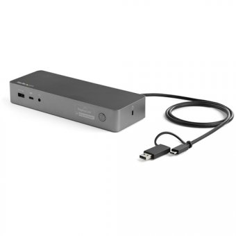 StarTech.com Station d'accueil USB Type-C/A à 2 écrans - PD 100W - Windows, macOS, Chrome OS - 2x DP, 2x HDMI - DK30C2DPEPUE - Station d'accueil - USB-C - 2 x HDMI, 2 x DP - 1GbE - 170 Watt - Royaume-Uni, Europe 