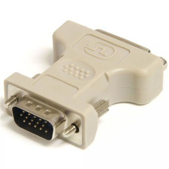 StarTech.com Adaptateur câble DVI vers VGA ? F/M - Adaptateur VGA - DVI-I (F) pour HD-15 (VGA) (M) - beige 