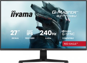 iiyama G-MASTER Red Eagle G2771HSU-B1 - Écran LED - jeux - 27" - 1920 x 1080 Full HD (1080p) @ 240 Hz - Fast IPS - 350 cd/m² - 1000:1 - 0.4 ms - HDMI, DisplayPort - haut-parleurs - noir, mat 