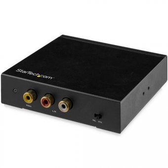 StarTech.com Convertisseur HDMI vers RCA avec audio - Adaptateur composite NTSC / PAL - 1080p - HD2VID2 - Convertisseur vidéo - HDMI - vidéo composite - noir 