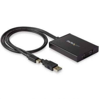 StarTech.com Adaptateur Mini DisplayPort vers DVI Dual-Link alimenté par USB - Compatible Windows et Mac - Noir  (MDP2DVID2) - Convertisseur vidéo - Mini DisplayPort - DVI - noir 