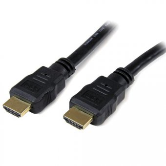 Startech Câble HDMI haute vitesse Ultra HD 4k x 2k de 1,5m - Cordon HDMI vers HDMI - Mâle / Mâle - Noir - Plaqués or - Câble HDMI - HDMI mâle pour HDMI mâle - 1.5 m - double blindage - noir - pour P/N: MSTCDP122HD 