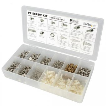 StarTech.com Ensemble de vis d'ordinateur, assortiment de luxe - Vis, ecrous et entretoises - Kit de visserie 