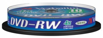 DVD-RW/4.7GB 4xspd Serl Spindle 10 