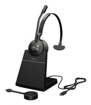Jabra Engage 55 SE Mono - Micro-casque - sur-oreille - DECT - sans fil - USB-C via adaptateur DECT - Certifié pour Microsoft Teams 