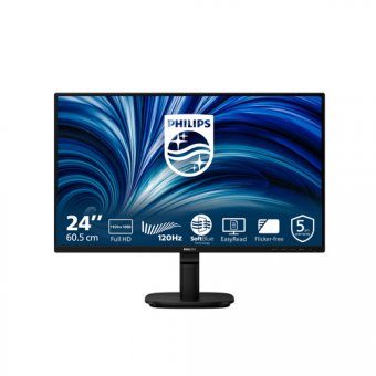 Philips 24B2N2200 - 2000 Series - écran LED - 24" (23.8" visualisable) - 1920 x 1080 Full HD (1080p) @ 120 Hz - IPS - 1500:1 - HDMI, VGA, DisplayPort - haut-parleurs - noir 