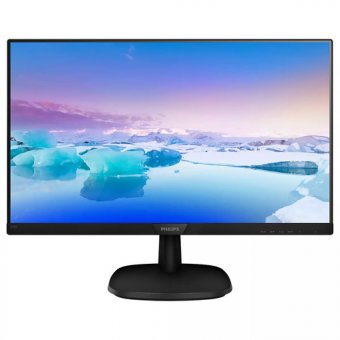 Philips V-line 273V7QJAB - Écran LED - 27" - 1920 x 1080 Full HD (1080p) @ 60 Hz - IPS - 250 cd/m² - 1000:1 - 5 ms - HDMI, VGA, DisplayPort - haut-parleurs - noir, noir texturé 
