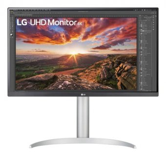 LG 27UP850K-W - Écran LED - 27" - 3840 x 2160 4K UHD (2160p) - IPS - 400 cd/m² - 1200:1 - DisplayHDR 400 - 5 ms - 2xHDMI, DisplayPort, USB-C - haut-parleurs 