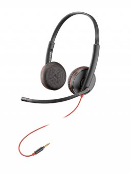 PLANTRONICS Blackwire C3225 Casque Jack 3.5 -2 écouteurs 