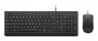 Lenovo Essential Wired Combo - ensemble clavier et souris - AZERTY - Français - noir Périphérique d'entrée 