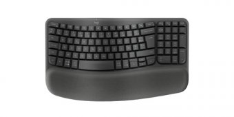 Logitech Ergo Series - Clavier - sans fil - 2.4 GHz, Bluetooth LE - AZERTY - Français - graphite 