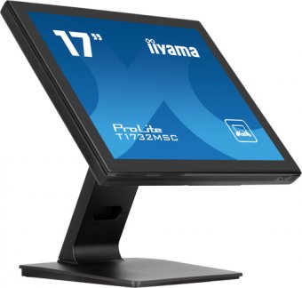 iiyama ProLite T1732MSC-B1SAG - Écran LED - 17" - écran tactile - 1280 x 1024 @ 75 Hz - TN - 250 cd/m² - 1000:1 - 5 ms - HDMI, VGA, DisplayPort - haut-parleurs - noir, finition matte 