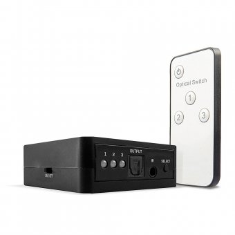 Lindy Switch Audio Numérique TosLink (Optique) 3 Ports 
