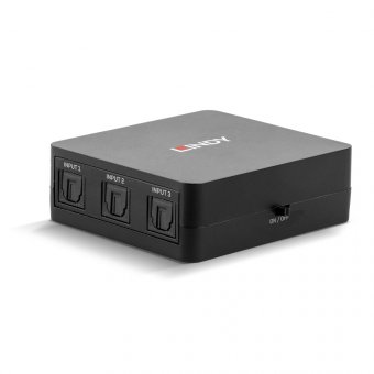 Lindy Switch Audio Numérique TosLink (Optique) 3 Ports - disponible 24 / 48h 