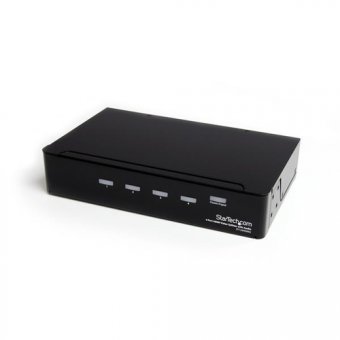 StarTech.com Répartiteur vidéo et amplificateur de signal HDMI haute vitesse à 4 ports avec audio - Répartiteur video - 4 x HDMI + 4 x audio - de bureau - pour P/N: SVA12M2NEUA, SVA12M5NA 