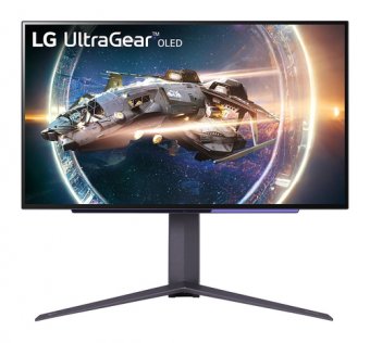LG UltraGear 27GR95QE-B - Moniteur OLED - jeux - 27" (26.5" visualisable) - 2560 x 1440 QHD @ 240 Hz - 1000 cd/m² - 1500000:1 - HDR10 - 0.03 ms - 2xHDMI, DisplayPort - gris violet 
