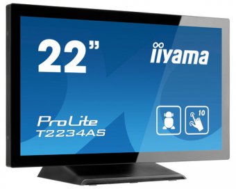iiyama ProLite T2234AS-B1 - Kiosque 1 RK3288 - RAM 2 Go - SSD - eMMC 16 Go - Mali-T760 MP4 - Gigabit Ethernet, RS-232C - Android 8.1 (Oreo) - moniteur : LED 21.5" 1920 x 1080 (Full HD) écran tactile - noir 