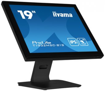 iiyama ProLite T1932MSC-B1S - Écran LCD - 19" - écran tactile - 1280 x 1024 - IPS - 250 cd/m² - 1000:1 - 14 ms - HDMI, VGA, DisplayPort - haut-parleurs - noir mat 