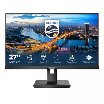 Philips B Line 275B1 - Écran LED - 27" - 2560 x 1440 QHD @ 75 Hz - IPS - 300 cd/m² - 1000:1 - 4 ms - HDMI, DVI-D, DisplayPort - haut-parleurs - texture noire 