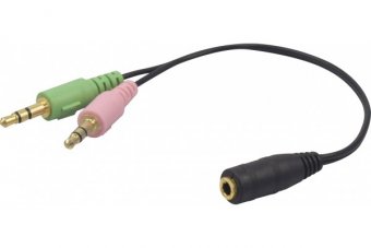 Adaptateur Jack 3.5 mm 4 points CTIA vers micro et casque stéréo 