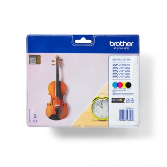 Brother LC127XL Value Pack - Pack de 4 - haute capacité - noir, jaune, cyan, magenta - original - blister - cartouche d'encre - pour Brother DCP-J4110DW 