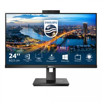 Philips 242B1H - Écran LED - 24" - 1920 x 1080 Full HD (1080p) @ 75 Hz - IPS - 250 cd/m² - 1000:1 - 4 ms - HDMI, DVI-D, VGA, DisplayPort - haut-parleurs - texture noire 