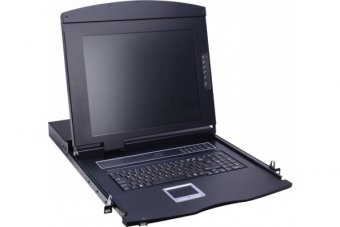 DELXAN CONSOLE LCD 17" KVM 4 PORTS VGA/USB-PS2 