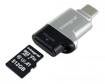 Integral - Lecteur de carte (microSD, microSDHC UHS-I, microSDXC UHS-I) - USB-C 3.1 Gen 1 - disponible 15 jours 